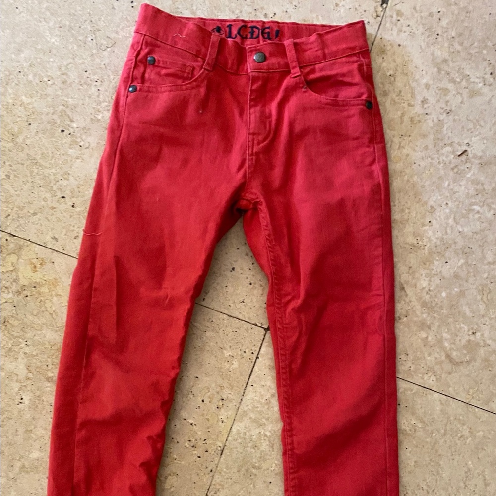 Beautiful red jeans!! Look like brand new